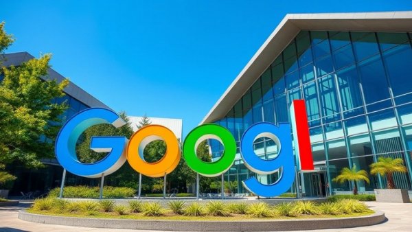 AI features in Chrome for MedSpa with Google logo sculpture.