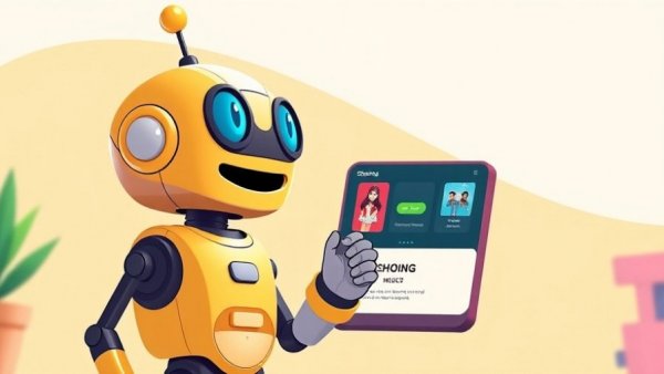 AI recommendations change: Animated robot offering shopping ideas