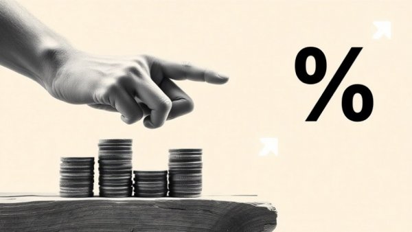 Abstract collage of hand balancing coins symbolizing AI-driven PPC budgeting.