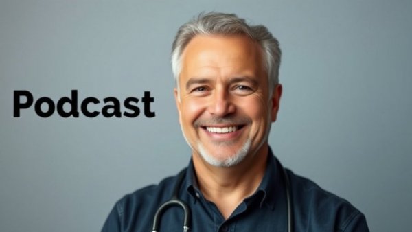 Confident veterinarian in podcast promo for When to Refer in Veterinary Cardiology.