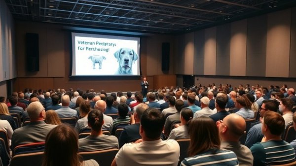 Veterinary conference education opportunities - engaged audience at session.