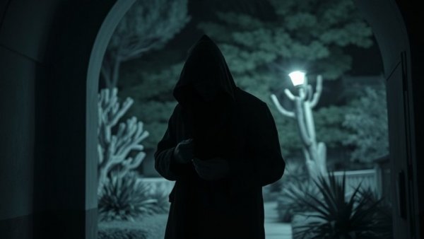 Nancy Guthrie Disappearance Investigation footage shows a person in dark clothing at night.