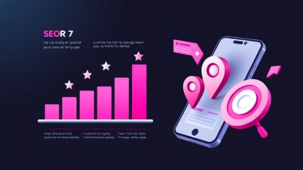 Illustration of local SEO strategies 2026 concepts with ranking elements.