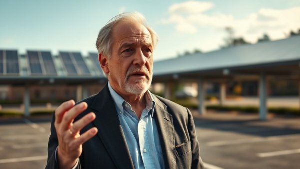 Confident leader in law enforcement speaking outdoors, showcasing leadership qualities.