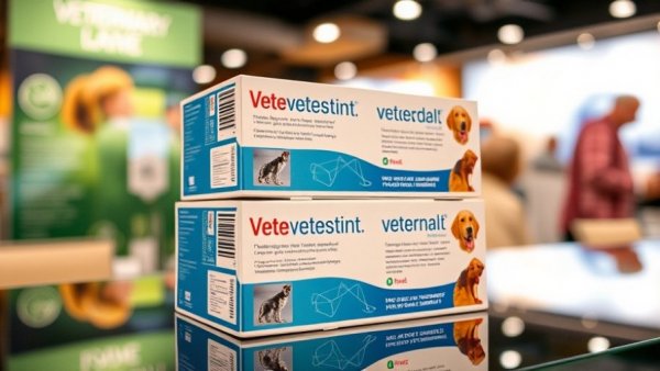 New veterinary products showcased at WVC, featuring Royal Canin kits.