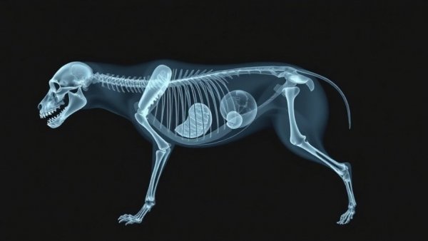 Veterinary x-ray showing skeletal structure, highlighting problem-solving strategies.