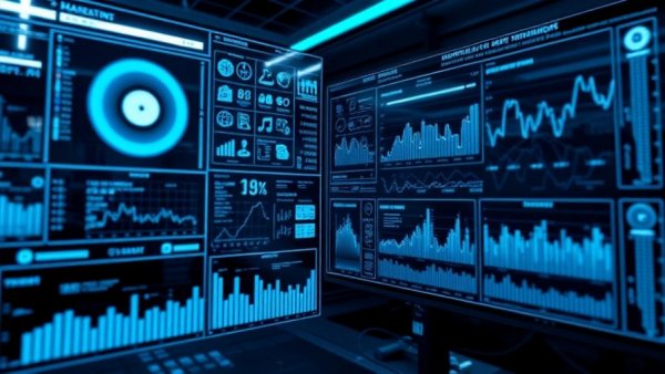 Futuristic digital interface showing public safety data analysis.