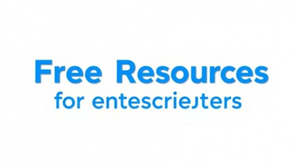 Minimalist banner promoting free resources for entrepreneurs