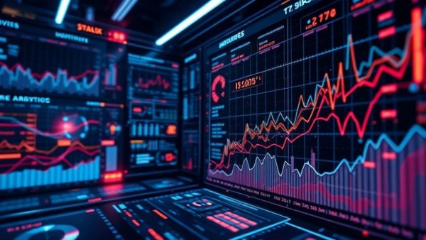 Futuristic data analysis scene with holographic charts. Public Safety Data Analysis.