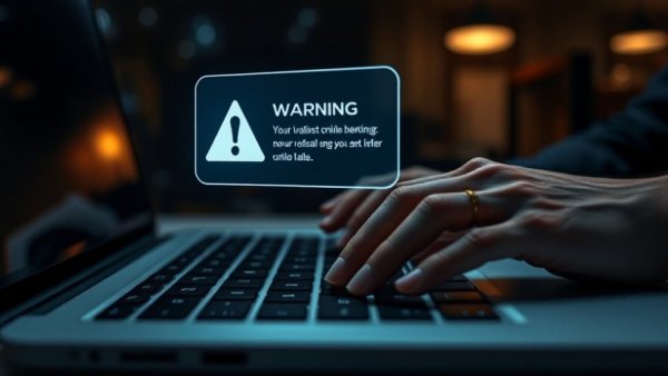 Google February Core Update warning, hands on keyboard.