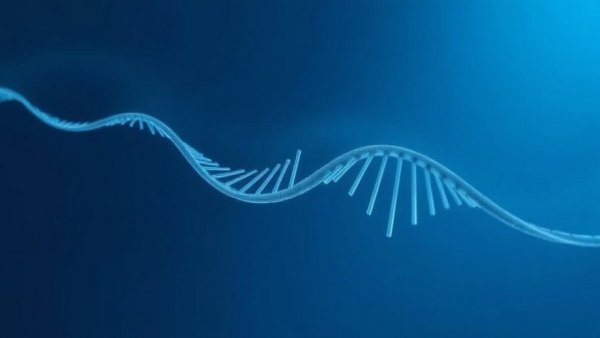 Abstract DNA strand representing animal genomics.