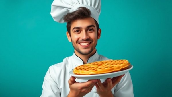 Confident chef with waffles, Google AI Mode Recipe Updates
