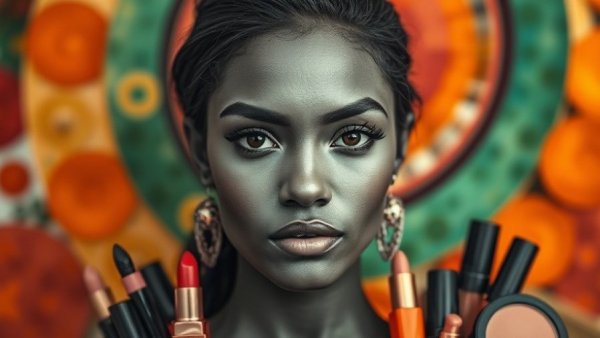 Rare Beauty's commitment to mental health visual with makeup and woman