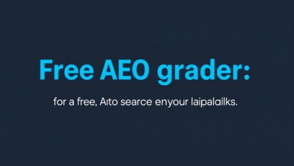 Free AEO grader text promoting AI search results.