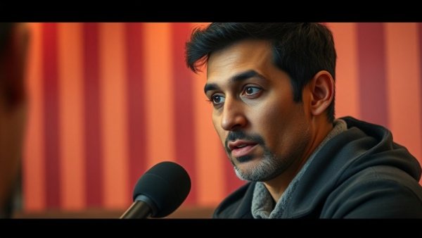 Person speaking in an interview setting about medspa marketing.