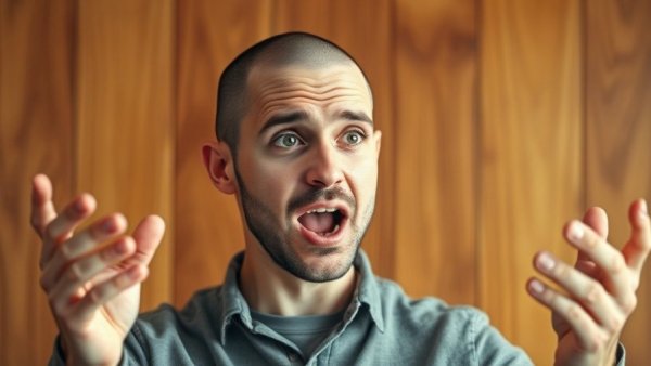 Engaged speaker discussing SEO strategies in a warm setting