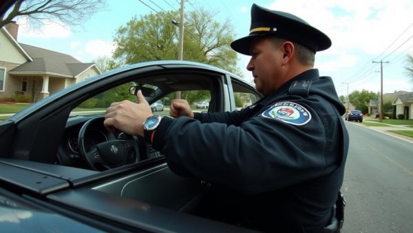 Police use of force captured by body camera during an interaction in a car.