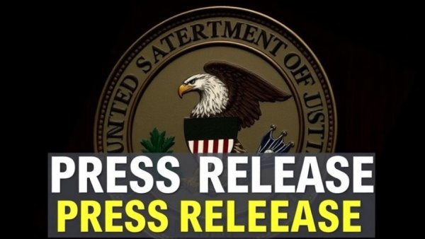 United States Department of Justice press release announcement.