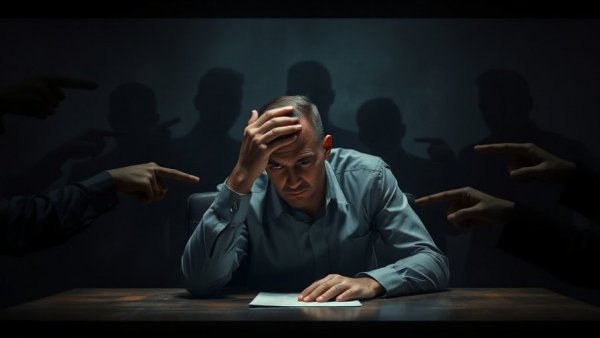 Man distressed by false sexual misconduct allegations.