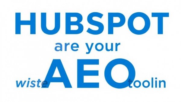 Text banner promoting HubSpot's AEO tool.