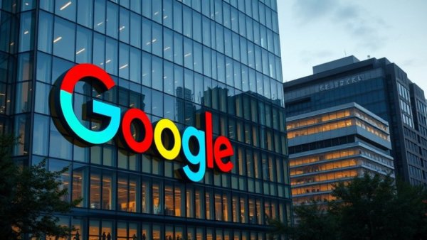 Google building illustrating Nvidia and Alphabet market competition.