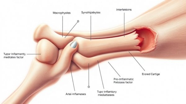 Infographic on canine osteoarthritis management with synovial inflammation.