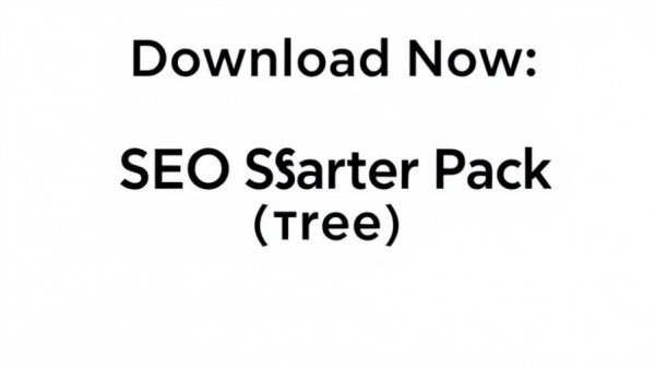 Download link for SEO starter pack, minimalist design