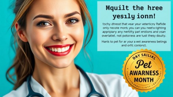 Veterinary diet trial strategies featuring a smiling professional.