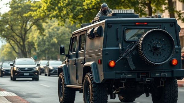 Vancouver police standoff technology in action on city street.