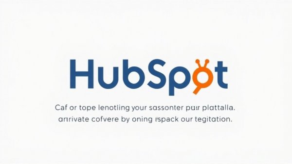 Marketing software offer text from HubSpot in blue.