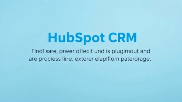 HubSpot CRM tools promotional text banner.