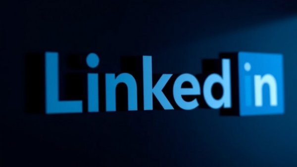 3D LinkedIn logo, dark background for Using LinkedIn for Dating