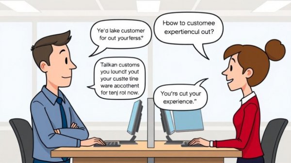 Cartoon discussing customer experience and expectation.