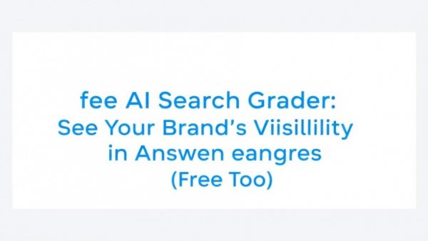 Promotional banner for AI search grader tool