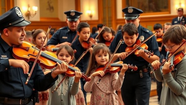 Community outreach through a police music workshop