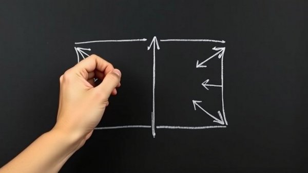 Strategic diagram hand drawing on blackboard for policing strategies