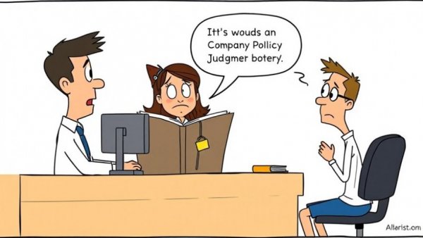 Cartoon about good judgment in customer service.