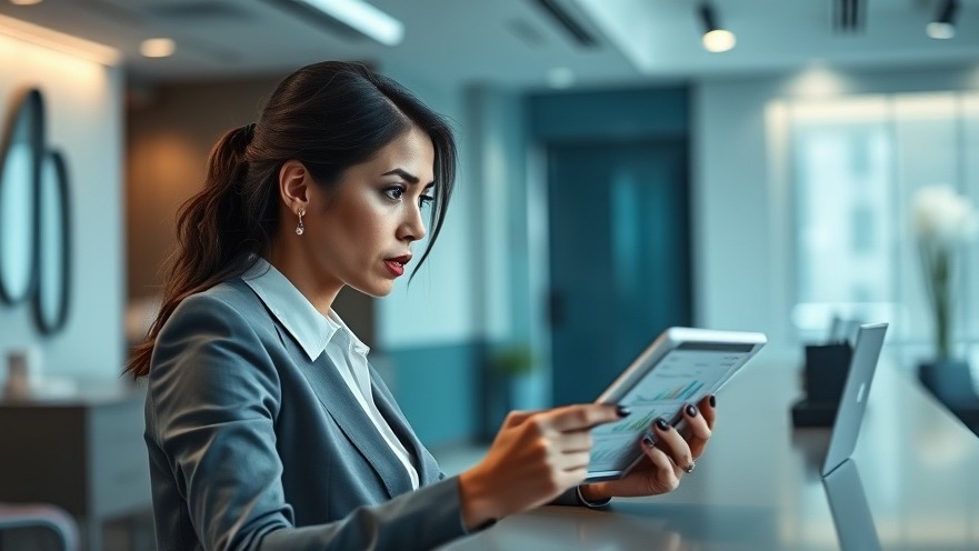 MedSpa manager analyzing customer engagement strategies on a tablet.