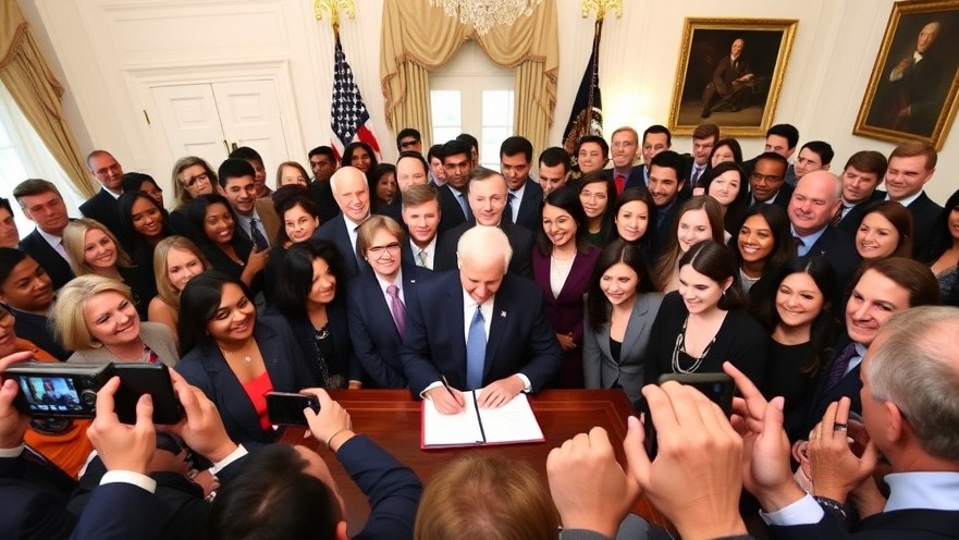 Social Security Fairness Act signing event at White House gathering.