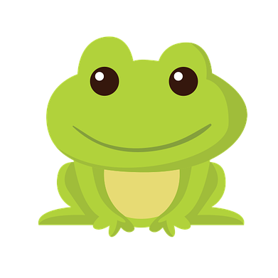 vector graphic - smiling frog
