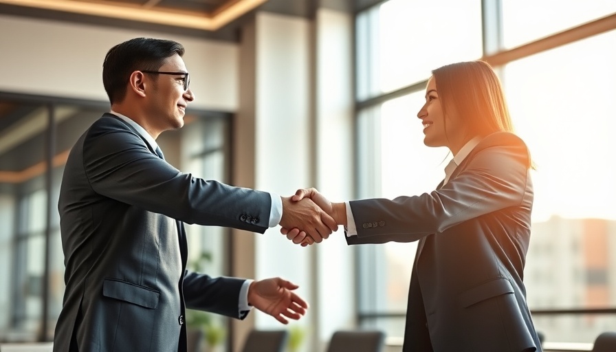 Close-up of professional handshake in sunlit office, law enforcement relationships.