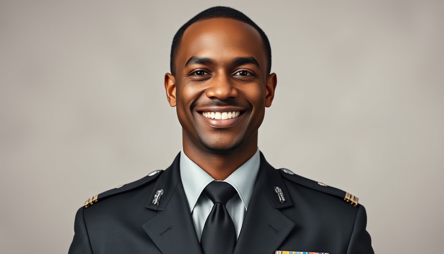 Professional in uniform for DREAM Program portrait