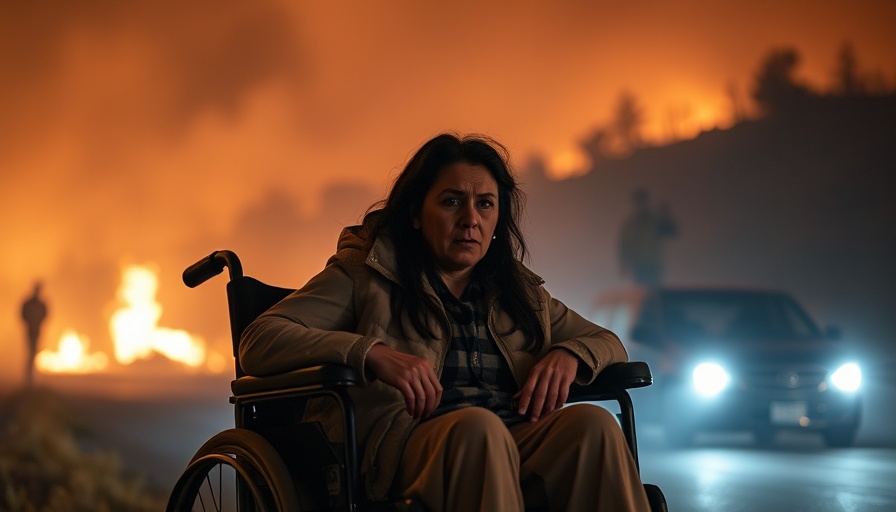 California wildfires: Woman in wheelchair evacuated amidst smoky night