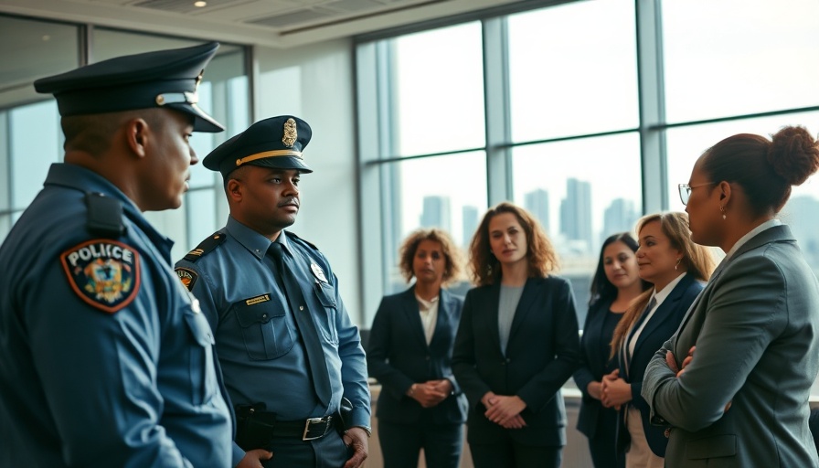 Police reform strategies in a community discussion setting.