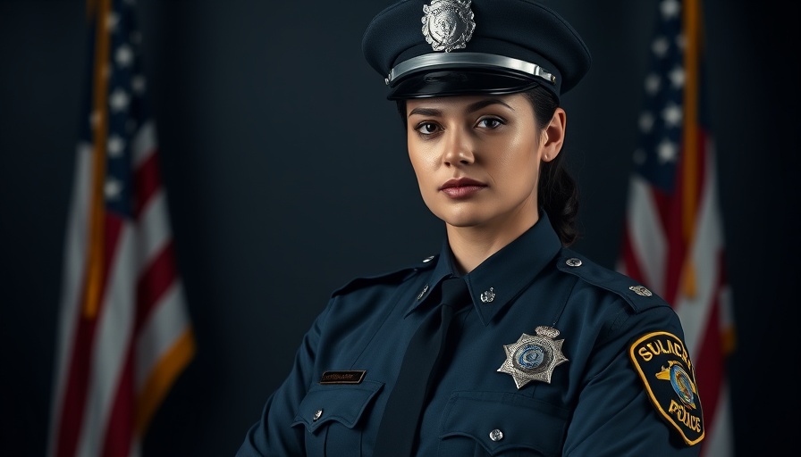 Portrait of a female police officer highlighting police officer safety.