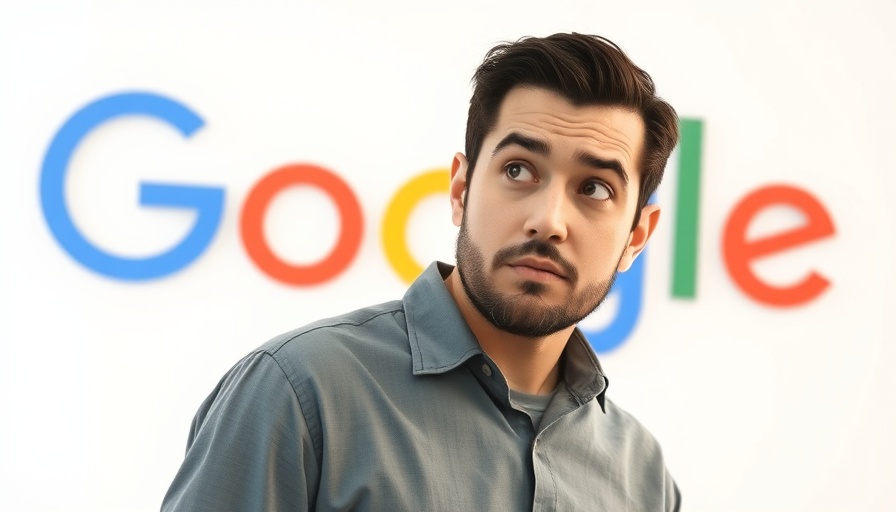 Man questioning low-effort content in aesthetics with Google logo