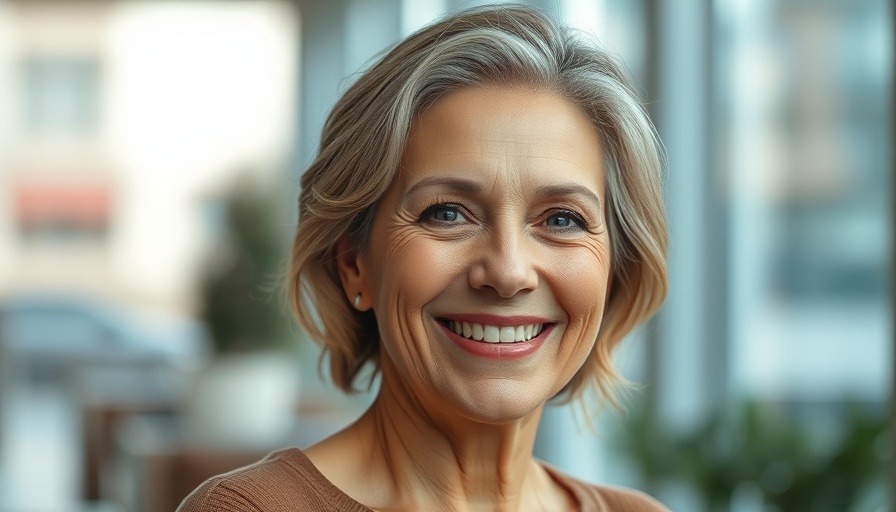 Confident smiling woman in soft daylight embodying leadership principles.