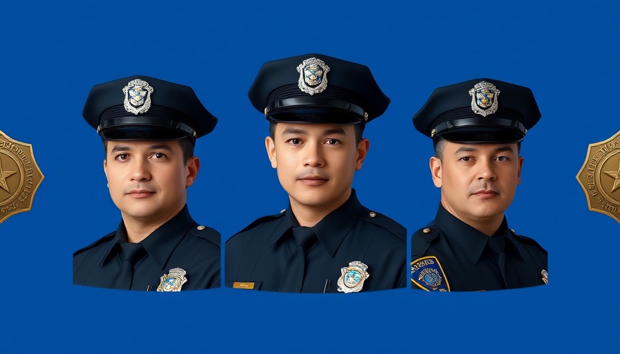 January 2025 Officers of the Month from Pasadena Police Department.