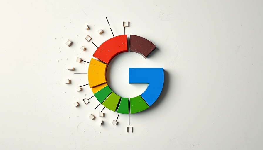 Fragmented Google G logo symbolizing antitrust measures