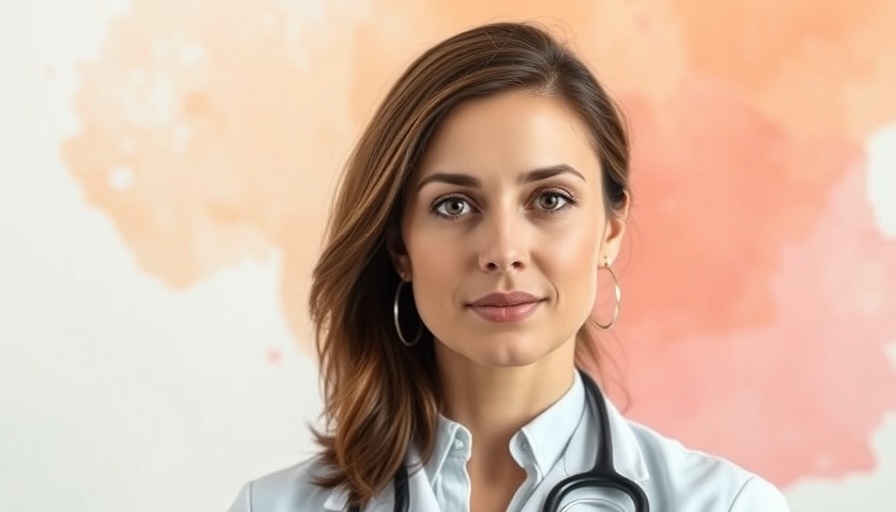 Veterinary conference poster featuring a calm professional woman
